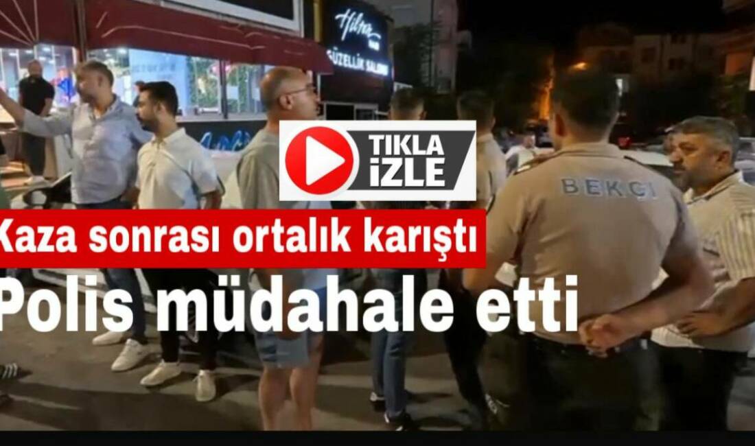 Taşpazar Mahallesi’nde iki aracın çarpışması sonrası sürücüler kavga etti. Polis