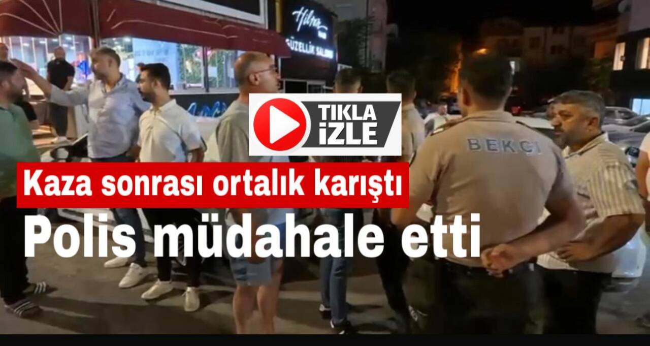 Taşpazar Mahallesi’nde iki aracın çarpışması sonrası sürücüler kavga etti. Polis