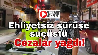 Aksaray’da 18 yaşındaki ehliyetsiz sürücü denetime takıldı. Hem sürücüye hem