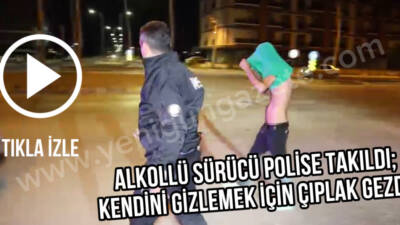 Asayiş ve trafik ekiplerinin uygulamasında yakalanan alkollü sürücü, basına küfür