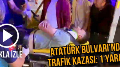 Atatürk Bulvarı’nda meydana gelen kazada 21 yaşındaki Nail Can K.