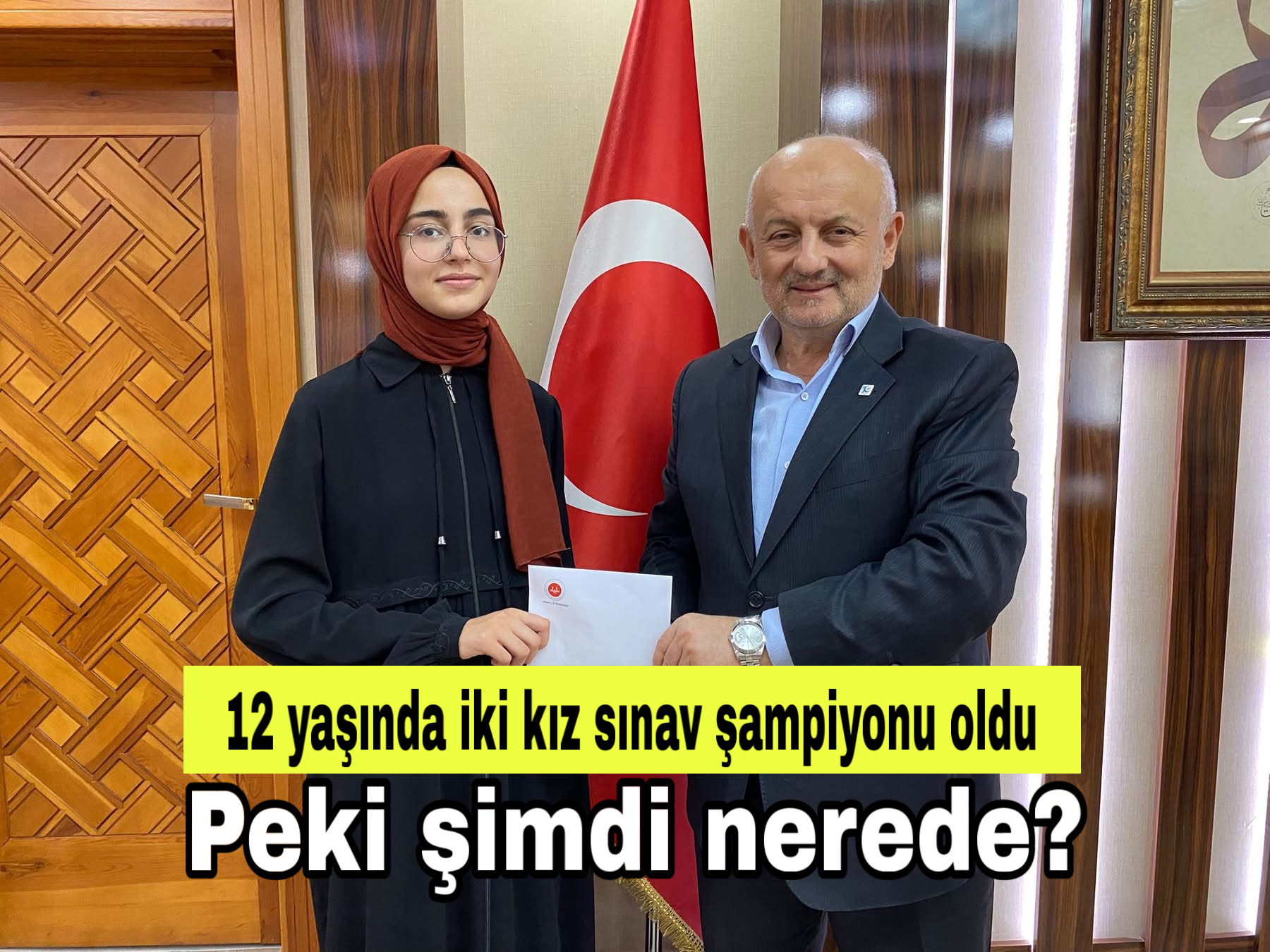 Konya’daki hafızlık sınavında 100 tam puan alan 12 yaşındaki iki