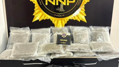 Niğde'de İl Emniyet Müdürlüğü ekipleri tarafından, 10 kilo 735 gram