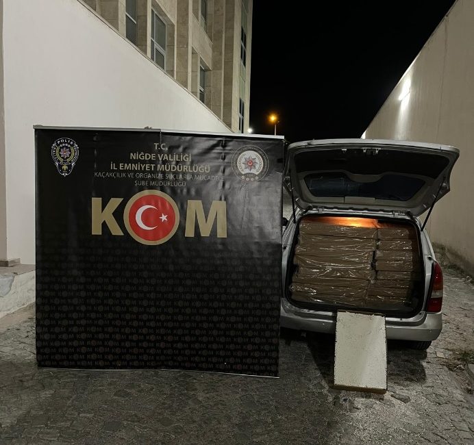 Niğde İl Emniyet Müdürlüğü ekipleri tarafından düzenlenen kaçakçılık operasyonlarında 3