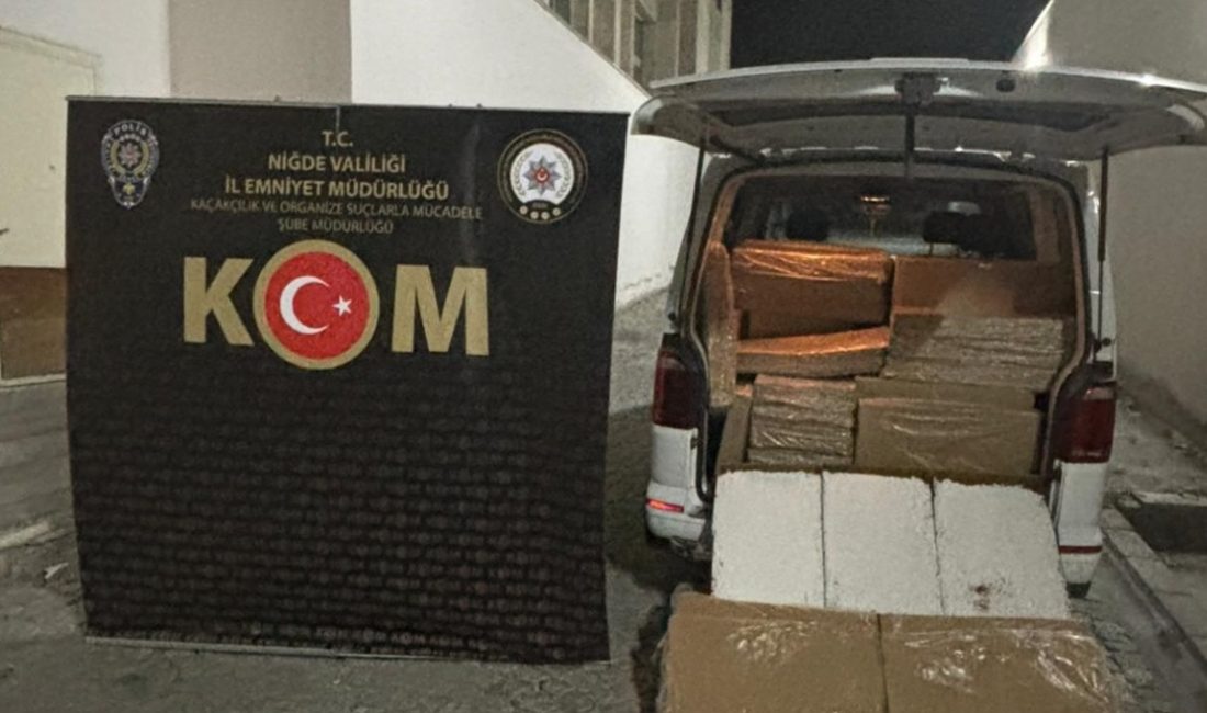 Niğde'de İl Emniyet Müdürlüğü ekipleri tarafından düzenlenen kaçakçılık operasyonlarında 8
