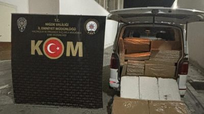 Niğde'de İl Emniyet Müdürlüğü ekipleri tarafından düzenlenen kaçakçılık operasyonlarında 8