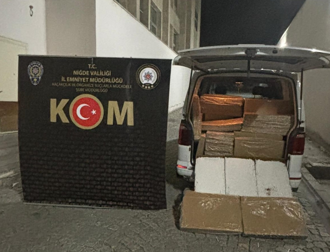 Niğde'de İl Emniyet Müdürlüğü ekipleri tarafından düzenlenen kaçakçılık operasyonlarında 8