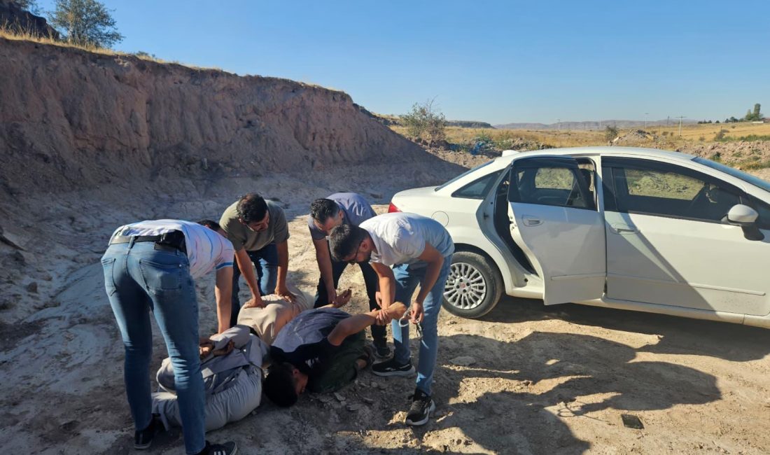 Nevşehir'de İl Emniyet Müdürlüğü ekipleri tarafından yürütülen çalışma sonucunda göçmen