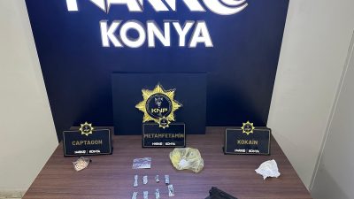Konya'da İl Emniyet Müdürlüğü ekipleri tarafından  düzenlenen uyuşturucu operasyonlarında gözaltına