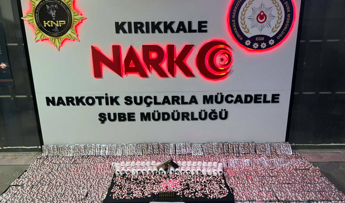Kırıkkale'de İl Emniyet Müdürlüğü ekipleri tarafından düzenlenen uyuşturucu operasyonunda, 12