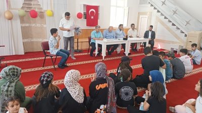 Ağaçören’de Yaz Kur’an Kursu öğrencileri için düzenlenen Bilgi Yarışması, yoğun