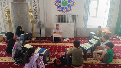 Ağaçören’de yaz aylarında çocukların dini bilgiler öğrenmeleri ve manevi değerlerle