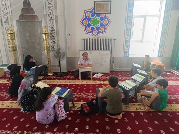 Ağaçören’de yaz aylarında çocukların dini bilgiler öğrenmeleri ve manevi değerlerle