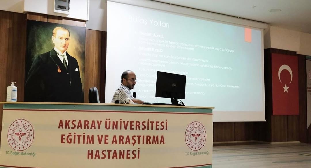 Dünya Hepatit Günü kapsamında hastalıklara farkındalık oluşturmak amacıyla Aksaray Eğitim
