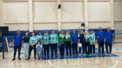 Bilecik’te düzenlenen 2. Lig Kadınlar Goallbal müsabakalarında Aksaray Görme Engelliler