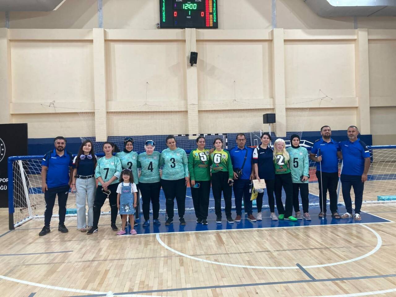 Bilecik’te düzenlenen 2. Lig Kadınlar Goallbal müsabakalarında Aksaray Görme Engelliler