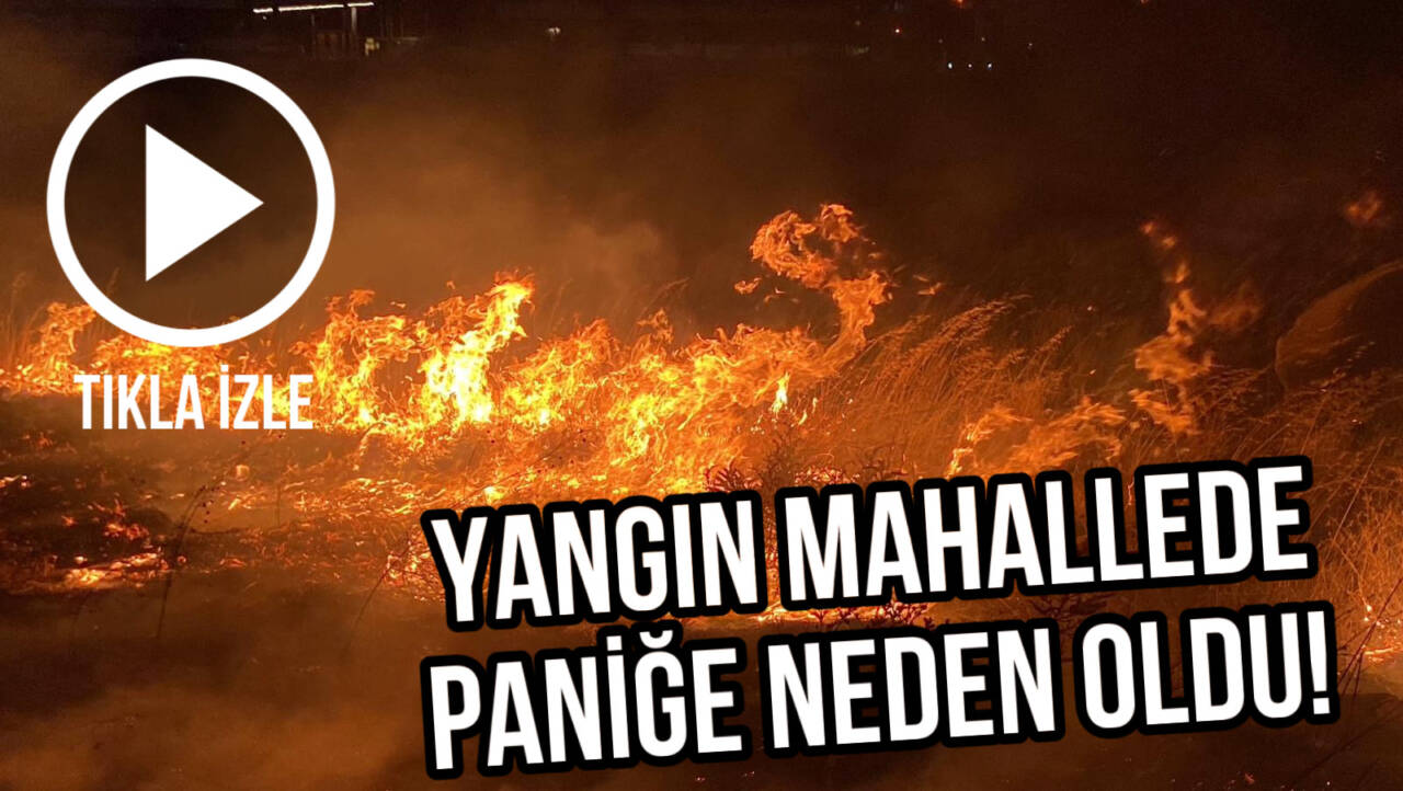 Otların tutuşmasıyla başlayan yangın mahallede paniğe yol açtı. İtfaiye hızla