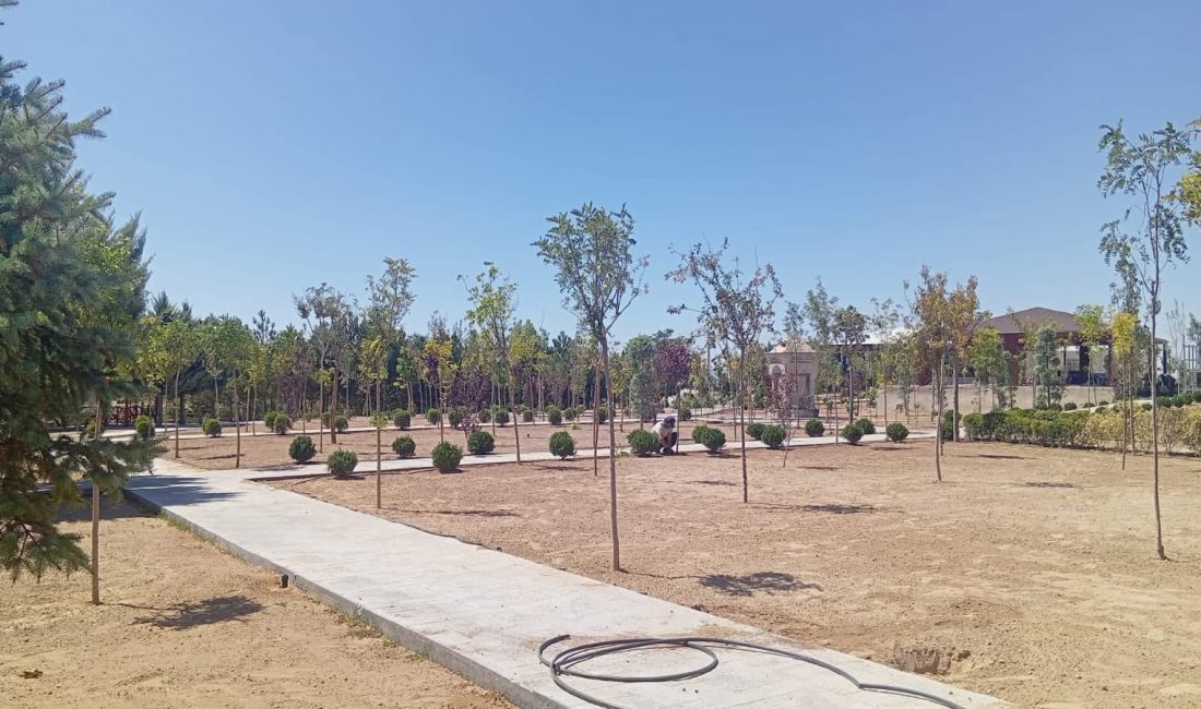 Aksaray'ın Demirci Beldesi’nde gerçekleştirilen Millet Bahçesi yapım ve çevre düzenleme