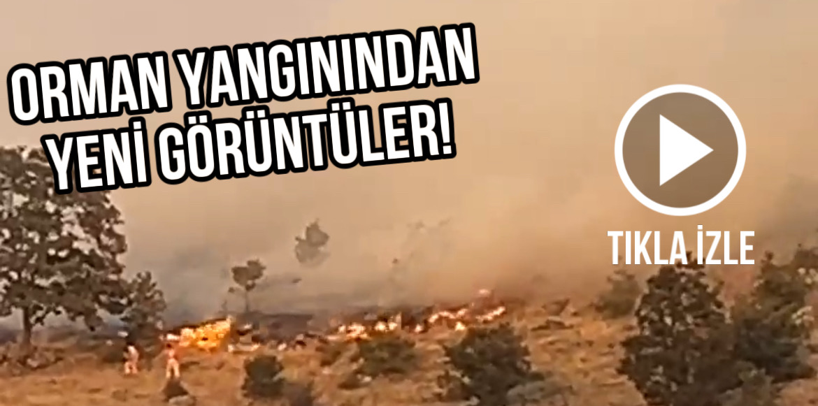 Aksaray’ın Karacaören ve Dikmen köyleri arasında başlayan yangın, rüzgarın etkisiyle