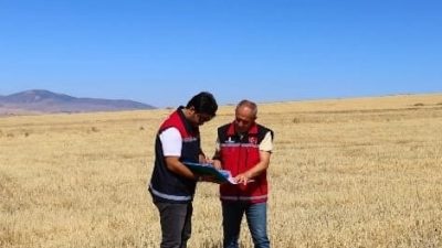 Aksaray Tarımsal Altyapı ve Arazi Değerlendirme Şube Müdürlüğü teknik personelleri,