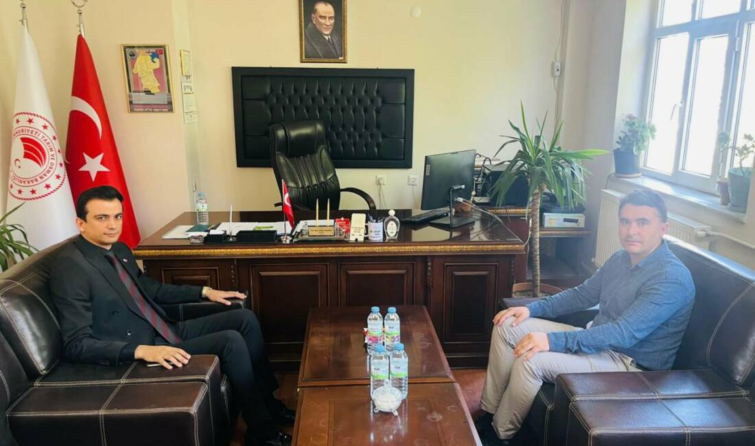 Eskil Kaymakamı Harun Uzar, kurum ziyaretleri kapsamında İlçe Tarım ve