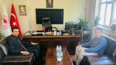 Eskil Kaymakamı Harun Uzar, kurum ziyaretleri kapsamında İlçe Tarım ve