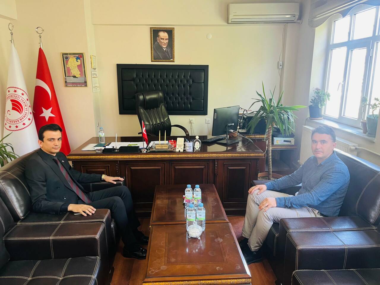 Eskil Kaymakamı Harun Uzar, kurum ziyaretleri kapsamında İlçe Tarım ve