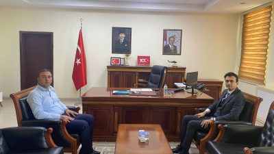Sultanhanı Kaymakamı Bilal Göksun, göreve yeni başlayan Eskil Kaymakamı