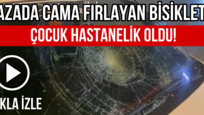 Cumhuriyet Bulvarı’nda otomobil ile çarpışan 13 yaşındaki bisikletli çocuk ağır
