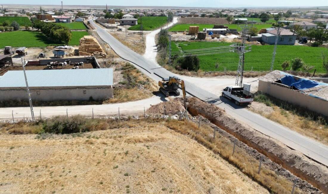 Aksaray İl Özel İdaresi, kırsal bölgelerde altyapıyı güçlendirmeye yönelik çalışmalarına