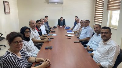Eskil Kaymakamı Harun Uzar başkanlığında haftalık olarak düzenlenen kurum amirleri