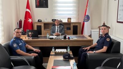 Sultanhanı Kaymakamı Bilal Göksun, İlçe Emniyet Müdürlüğü’nü ziyaret ederek, İlçe