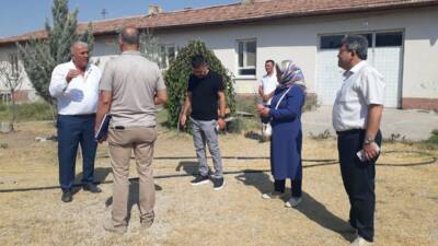 İl Genel Meclis Başkanı Latif Ağır, Yapılcan köyünde sağlık ocağını