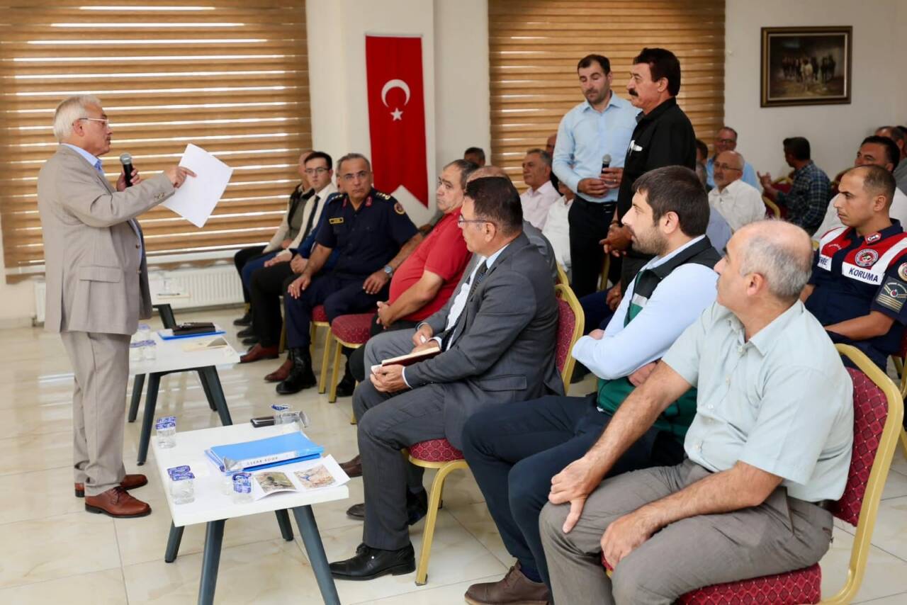 Aksaray Valiliği organizasyonunda orman yangınlarına karşı alınan tedbirleri değerlendirmek adına