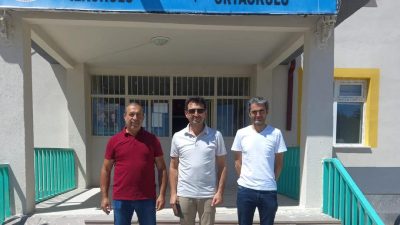 Ortaköy'de İlçe Milli Eğitim Şube Müdürü Fatih Ceylan tarafından okullar