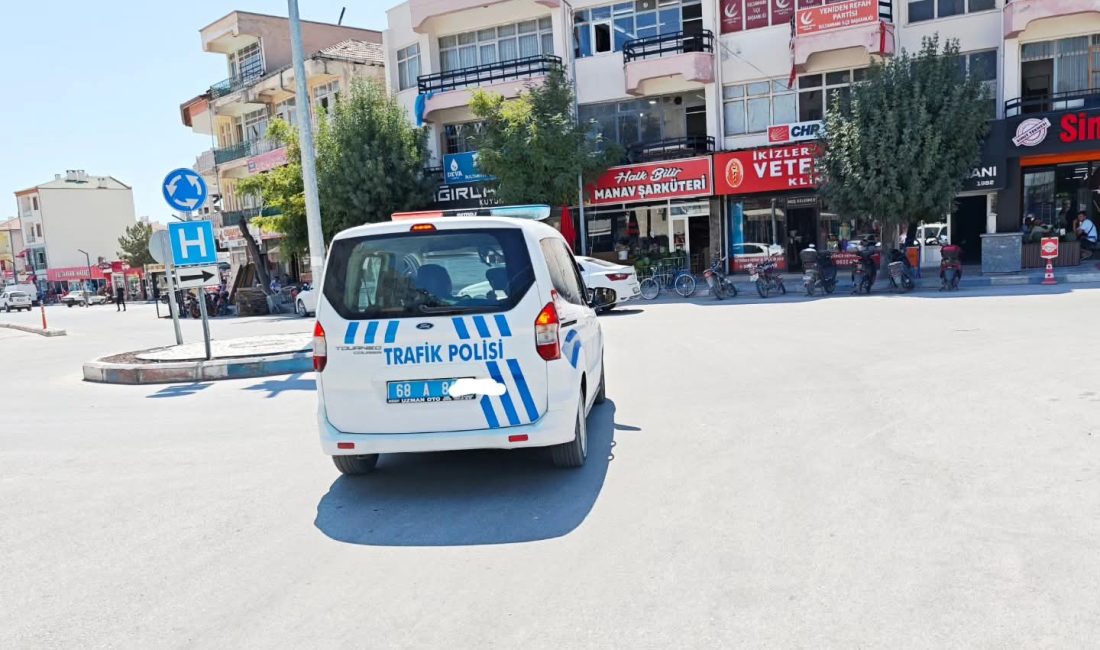 Sultanhanı'da İlçe Emniyet Müdürülüğüne bağlı olarak faaliyetlerini gerçekleştiren Trafik Denetleme
