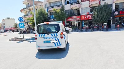 Sultanhanı'da İlçe Emniyet Müdürülüğüne bağlı olarak faaliyetlerini gerçekleştiren Trafik Denetleme