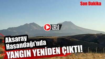 Aksaray’ın Hasandağı Gözlükuyu bölgesinde, kimliği belirsiz kişi veya kişilerce yakıldığı