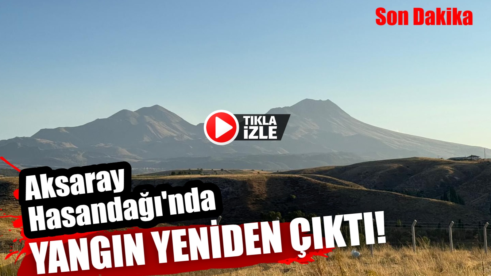 Aksaray’ın Hasandağı Gözlükuyu bölgesinde, kimliği belirsiz kişi veya kişilerce yakıldığı