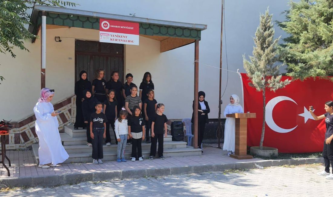 Yenikent’te hizmet veren Kız Kur’an Kursu, yılsonu etkinliğini düzenledi. Yenikent’te