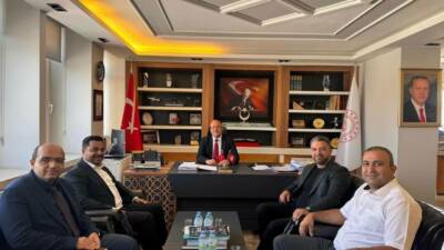 Ağaçören Belediye Başkanı Kemal Salman, Ulaştırma ve Altyapı Bakanlığı’na ziyarette