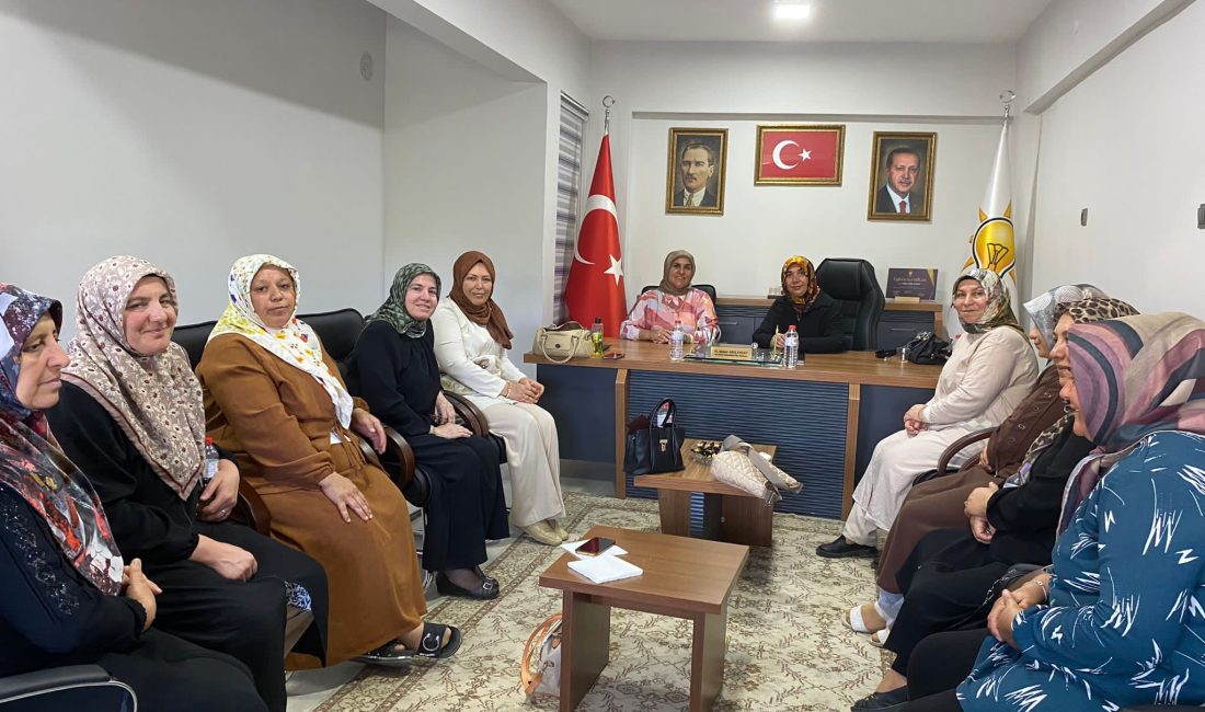 AK Parti Aksaray İl Kadın Kolları Başkanı Sultan Billur, beraberinde