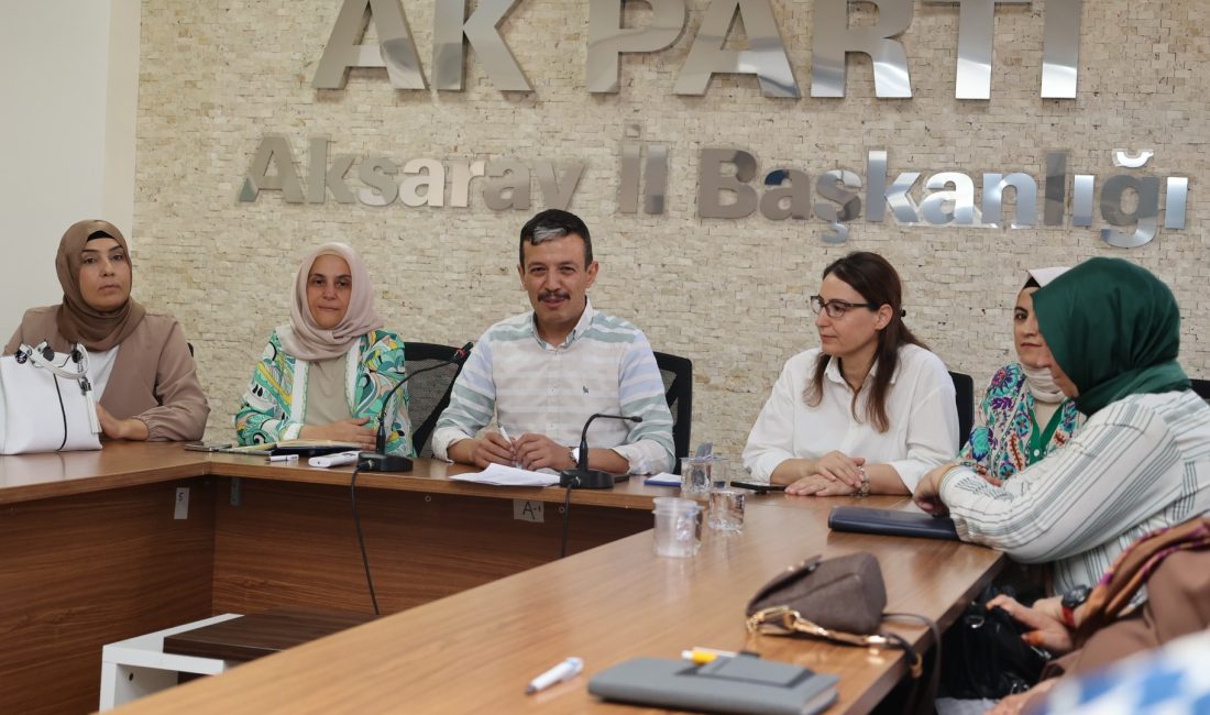 AK Parti Aksaray Kadın Kolları Başkanlığı, parti binasında önemli bir