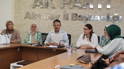 AK Parti Aksaray Kadın Kolları Başkanlığı, parti binasında önemli bir