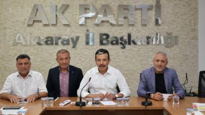 AK Parti Aksaray İl Başkanlığı’nda geleneksel olarak düzenlenen haftalık olağan