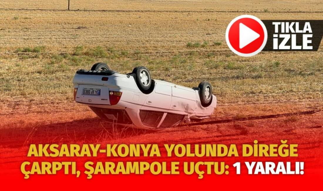 Gençosman köyü yakınlarında kontrolden çıkan araç takla attı. Sürücü Selcan