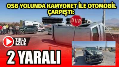 Aksaray’da organize yolunda meydana gelen trafik kazasında iki sürücü yaralandı.