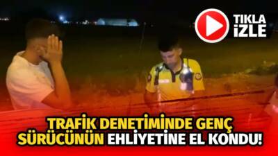 Tacin Mahallesi’nde uygulamada durdurulan 21 yaşındaki sürücü 1.20 promil alkollü