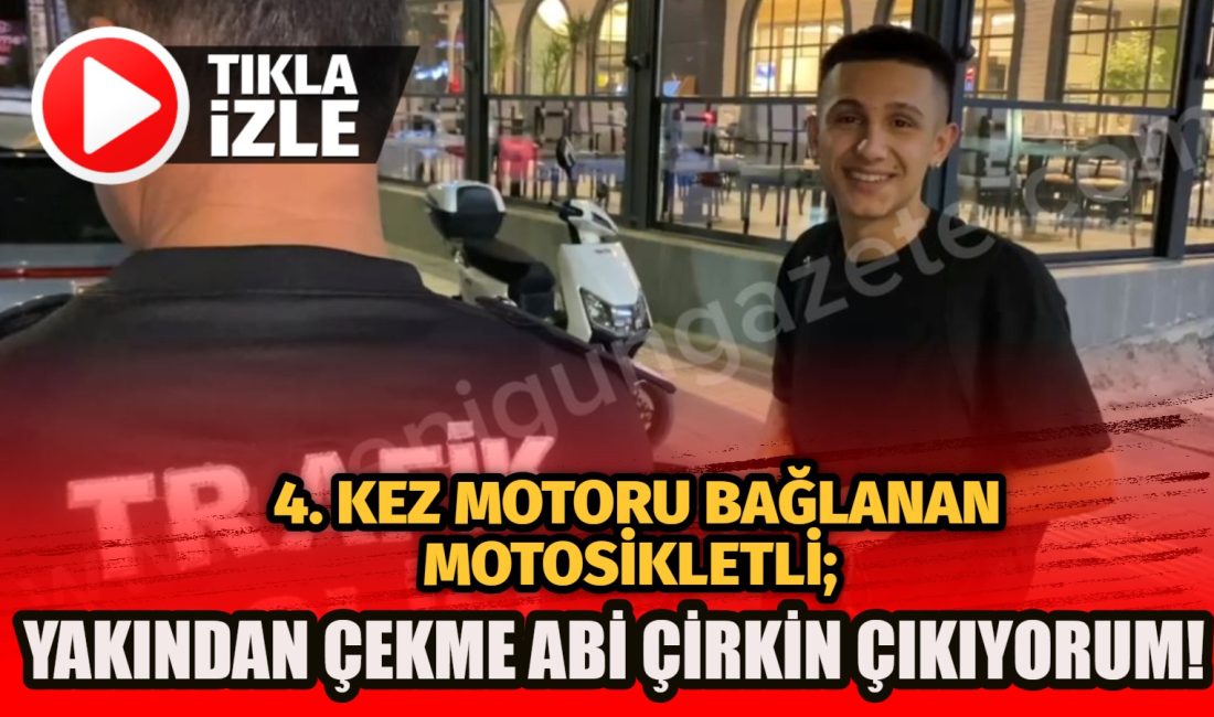 Aksaray’da plakasız motosikletle yakalanan sürücüye 15.712 TL ceza kesildi. Sürücü,
