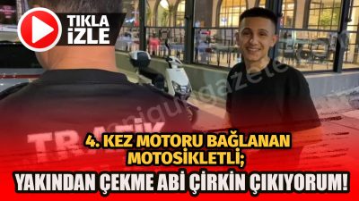 Aksaray’da plakasız motosikletle yakalanan sürücüye 15.712 TL ceza kesildi. Sürücü,